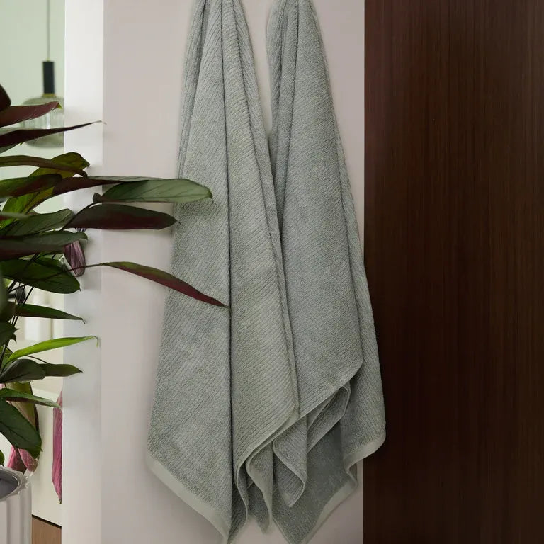 Ribbed Terry Bath Towels